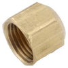 Pipe Fittings, Flare Cap, Lead-Free Brass, 3/8-In.