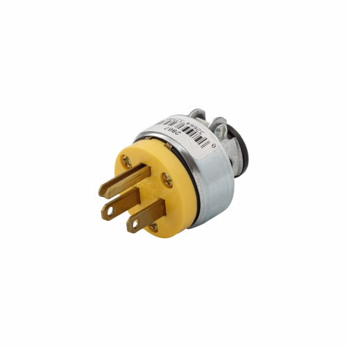 Eaton Cooper Wiring Straight Blade Plug 15A, 125V Yellow