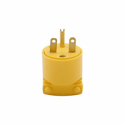 Eaton Cooper Wiring Arrow Hart Straight Blade Plug 15A, 250V Yellow