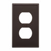 Eaton Cooper Wiring Duplex Receptacle Wallplate, Brown