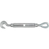 Hook & Eye Turnbuckle,  Galvanized, 1/2 x 6-In.