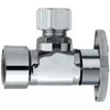 Plumb Pak Quarter Turn Angle Valve, Chrome, 1/2 X 1/2