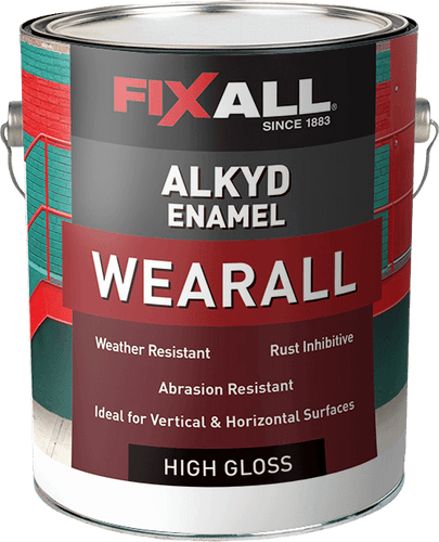 FixAll Wearall Alkyd Enamel High-Gloss Green - 1 Gallon