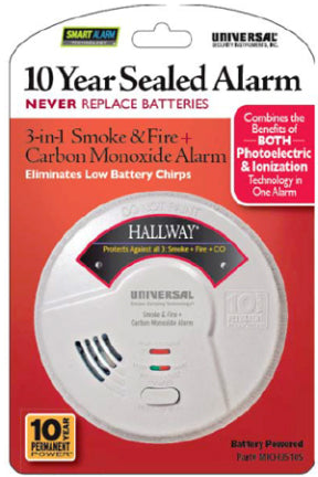 SMOKE DETECTOR 3 N 1 10 YR BATTERY WT