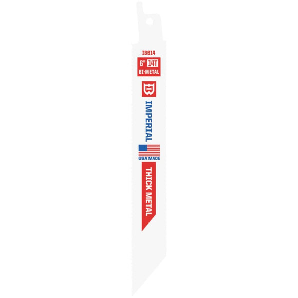 Imperial Blades 6 In. 14 TPI Thick Metal Reciprocating Saw Blade
