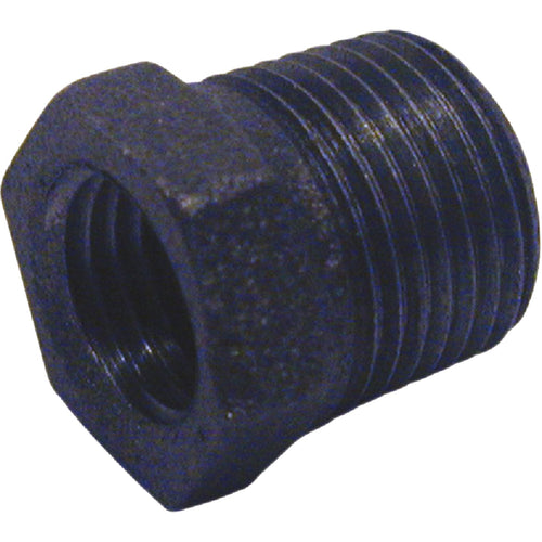 B&K 3/4 In. x 1/4 In. Hexagon Black Iron Bushing