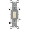 Leviton Toggle Ivory 15A Grounding Quiet 3-Way Switch