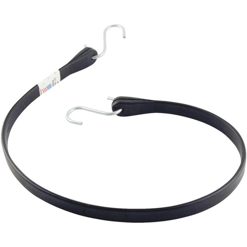 Erickson 34 In. Hook-to-Hook Black Industrial EDPM Rubber Tarp Strap