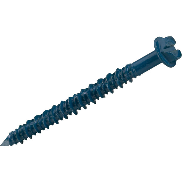 Hillman 3/16 In. x 1-1/4 In. Hex Washer Tapper Concrete Screw Anchor (100 Ct.)