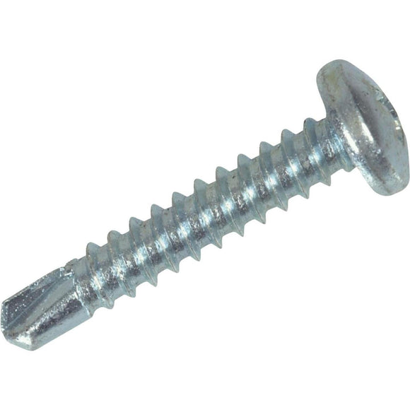 Hillman #6-20 x 3/8 In. Phillips Pan Head Self-Drilling Sheet Metal Screw (100 Ct.)