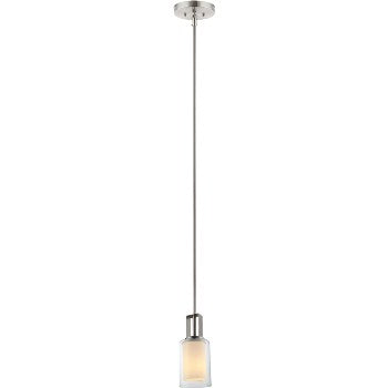 Hardware House 212762 El Dorado Design Series 1-Light Ceiling Pendant Fixture ~ Satin Nickel Finish