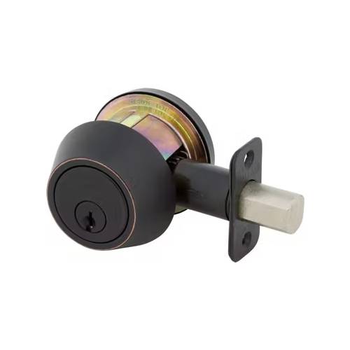 Delaney Hardware Deadbolt Single Cylinder Bronze View Pack