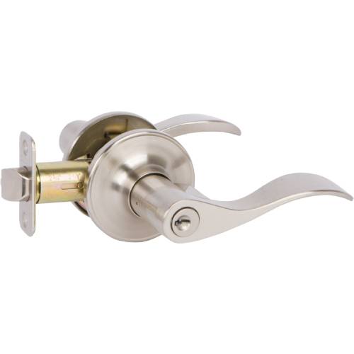 Delaney Hardware New Bennett Lever Entrance Satin Nickel