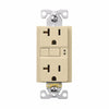 Eaton Cooper Wiring GFCI Receptacle 20A, 125V Ivory