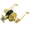 Design House Scroll Polished Brass Privacy Door Lever